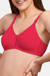 Naidu Hall Double Layered Non Wired Full Coverage T-Shirt Bra - Fiery Red — thumbnail 4